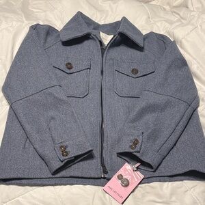 Avec Les Filles Blue Pea Coat